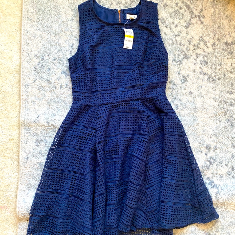 MACYS Maison Jules Eyelet A-line dress